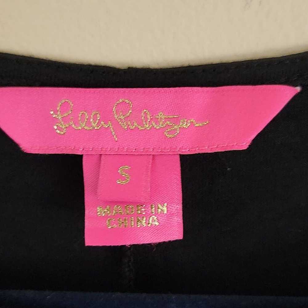 Lilly Pulitzer Leonie Dress Black Tied Puff Sleev… - image 8