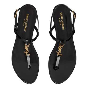 Saint Laurent Cassandra patent leather sandal