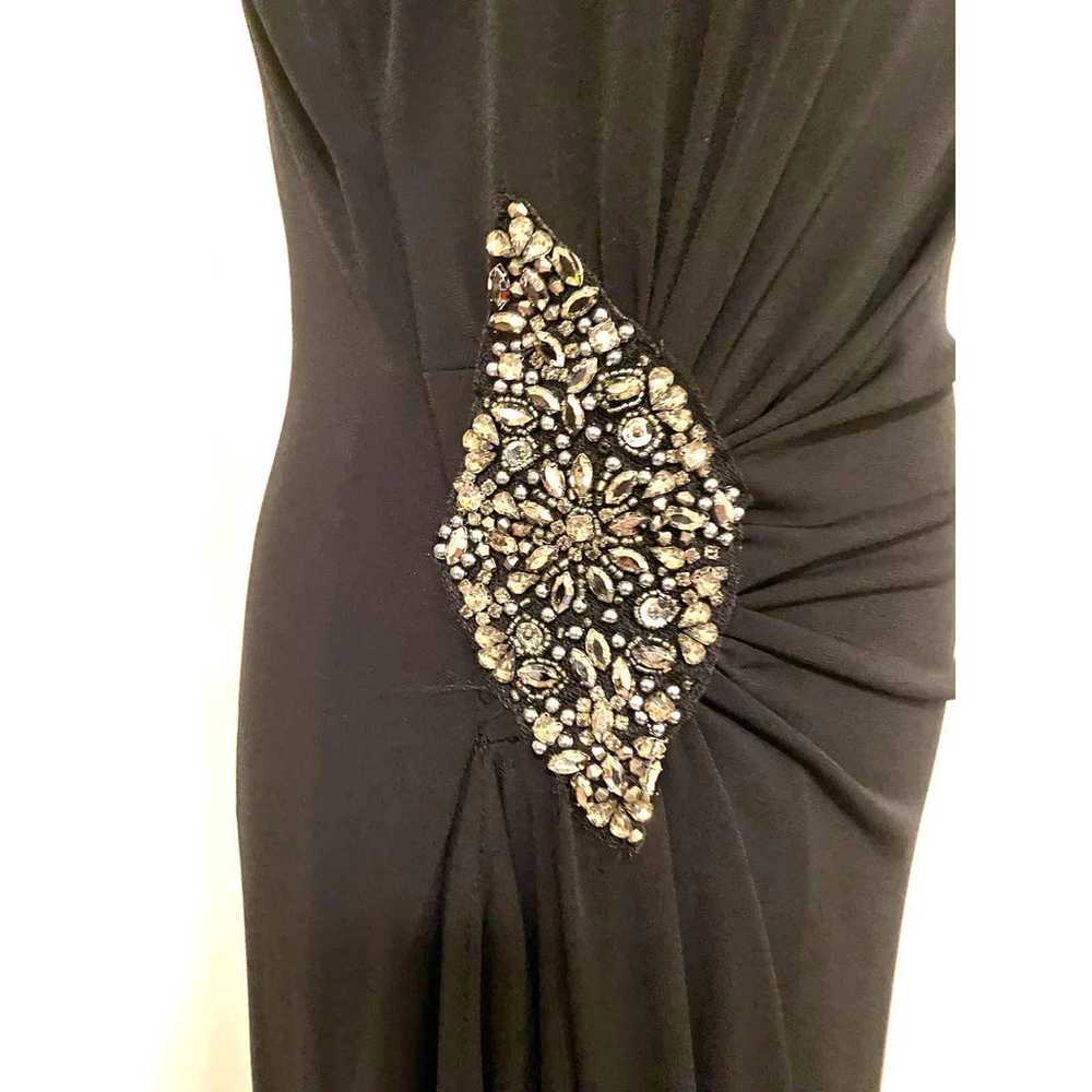 NWOT CACHET Black Sleeveless Long Formal Dress St… - image 3
