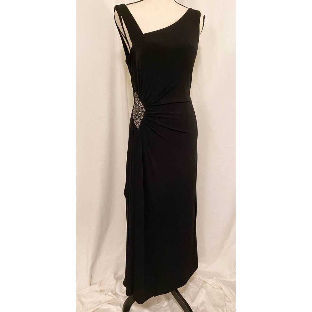 NWOT CACHET Black Sleeveless Long Formal Dress St… - image 4