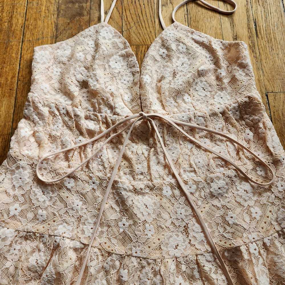 New Free People Lexi Strappy Lace Romper - image 6