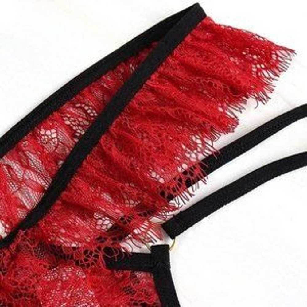 Women's Clau Sexy Bra and Panties Red - image 5