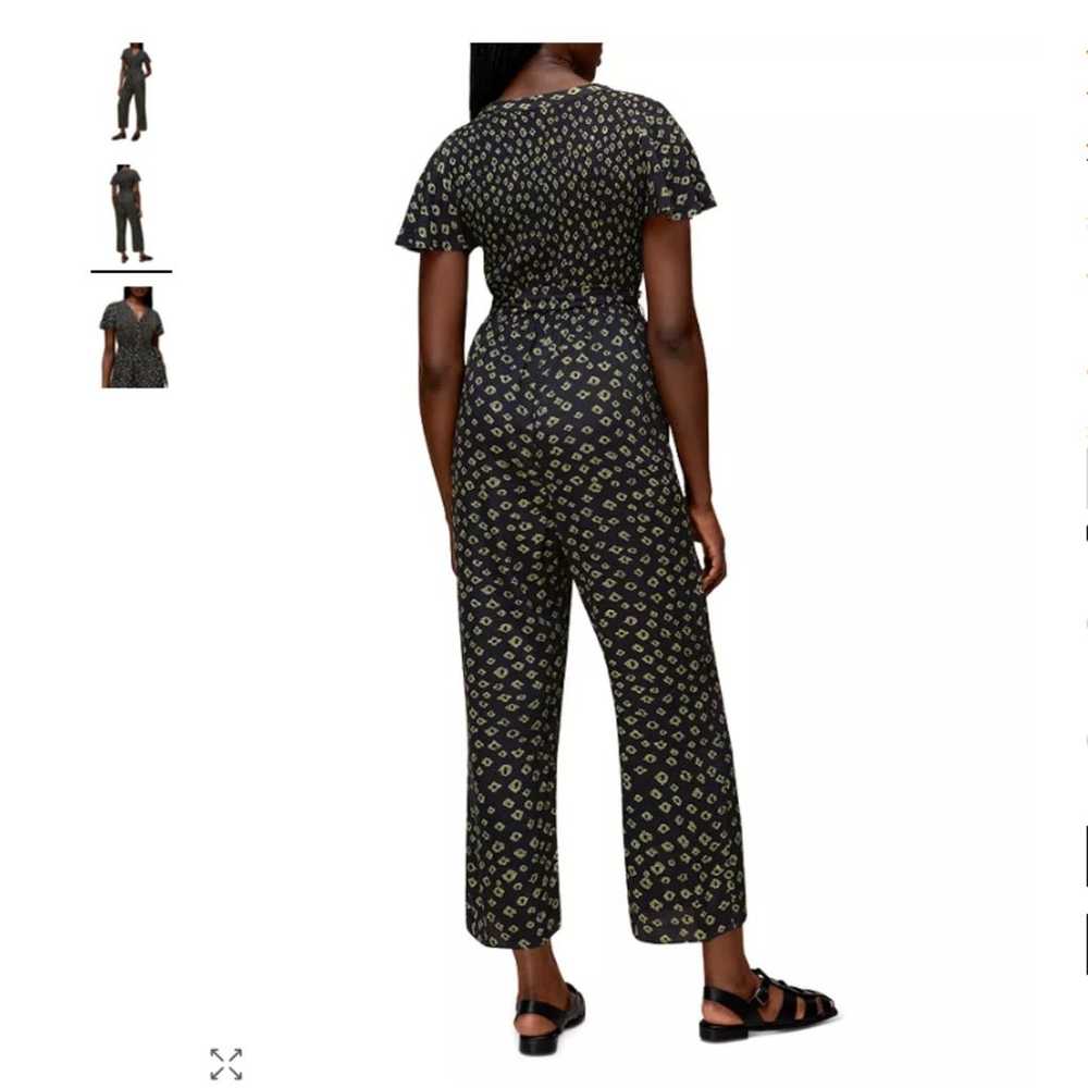 Whistles Black Button Jumpsuit w/Cropped Straight… - image 2