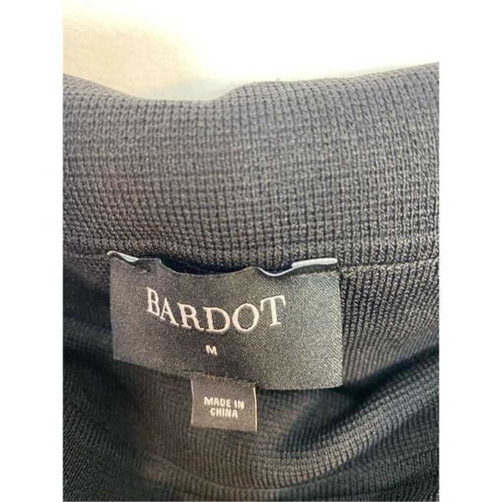 Bardot black long sleeve bodycon dress size M - image 5