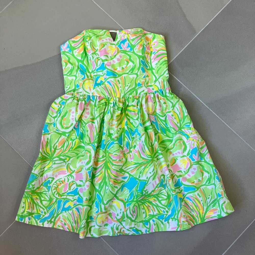 LILLY PULITZER Richelle Strapless Tie Back Dress … - image 10