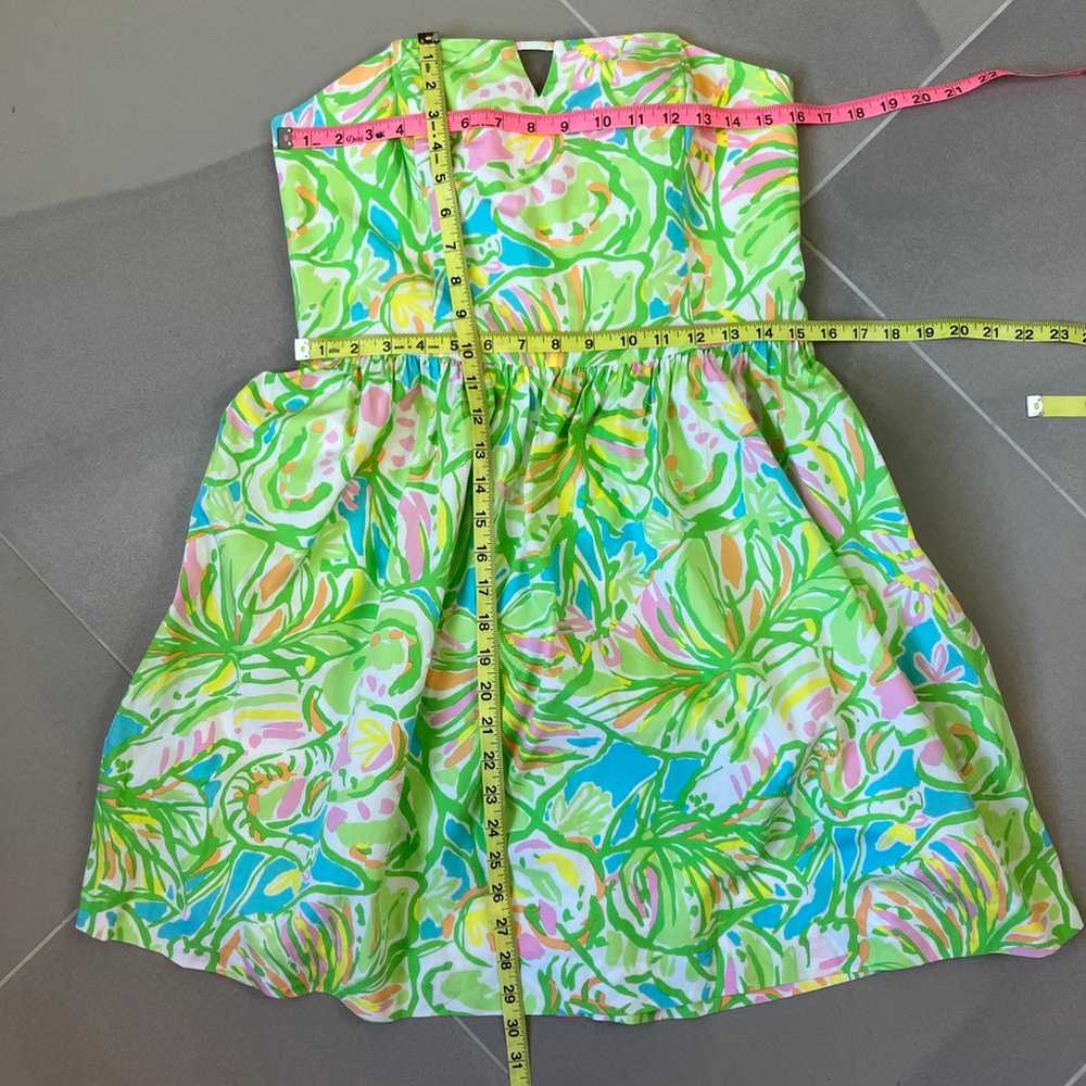 LILLY PULITZER Richelle Strapless Tie Back Dress … - image 12