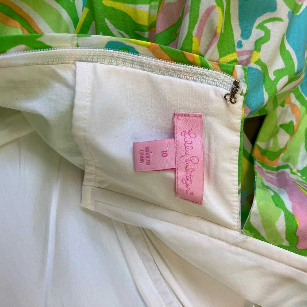 LILLY PULITZER Richelle Strapless Tie Back Dress … - image 7