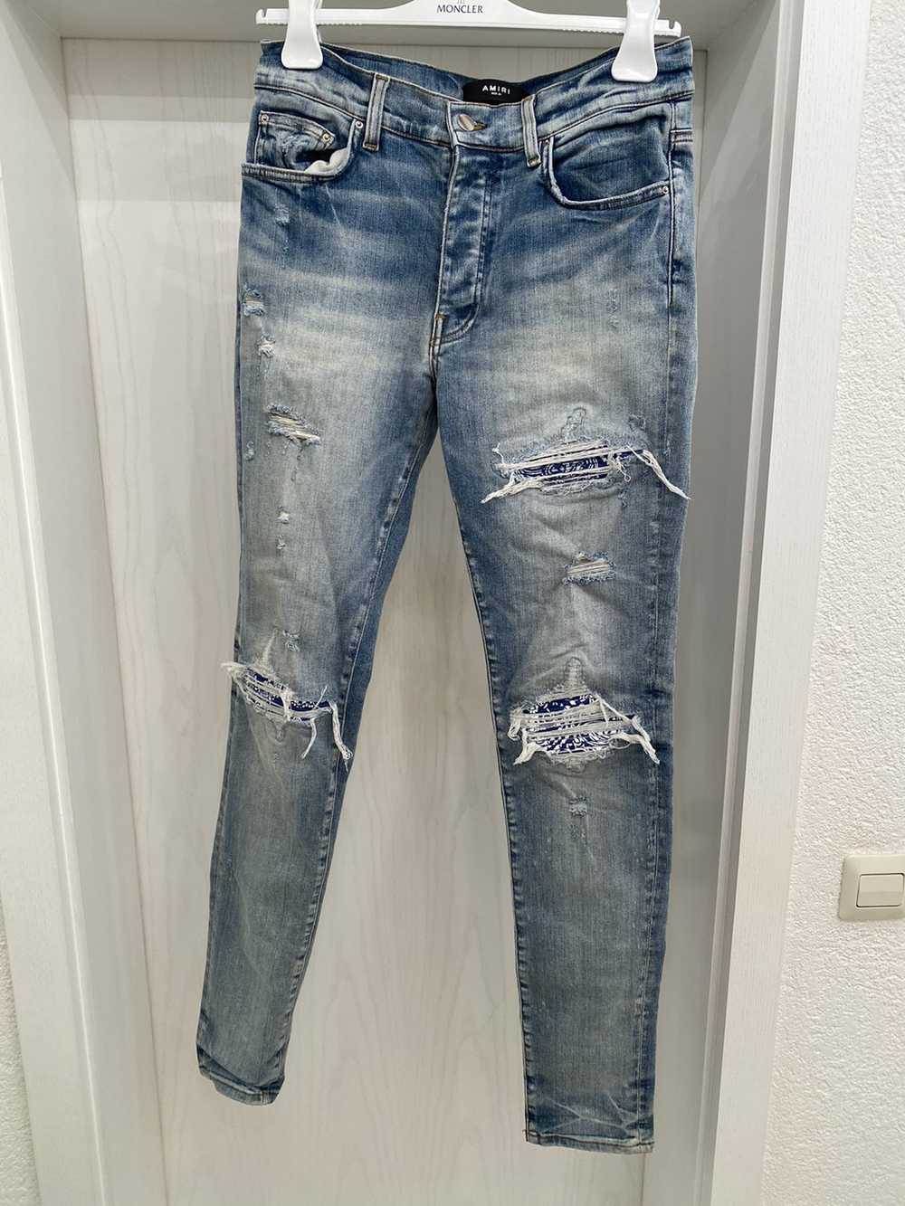 Amiri Amiri MX1 Bandana Patch Jeans Indigo US 31 - image 1