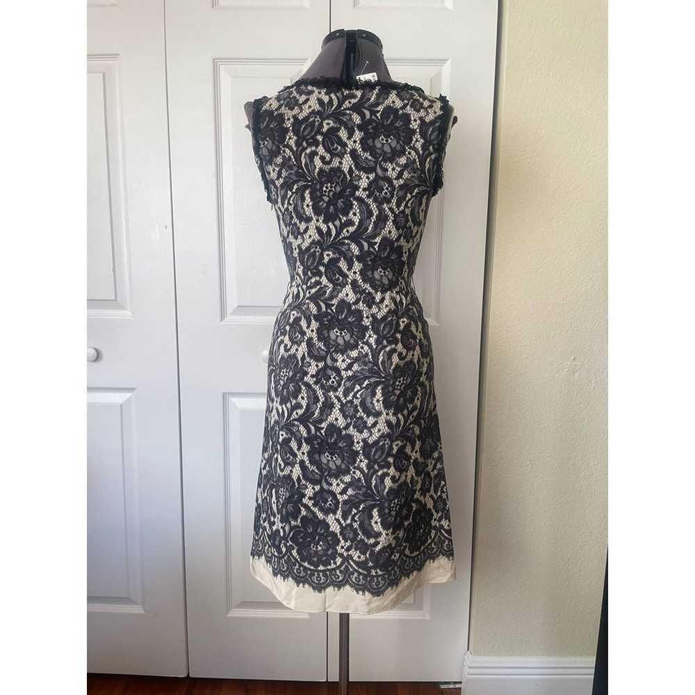 Size 8 MOSCHINO Cheap and Chic Lace Print 100% Si… - image 3