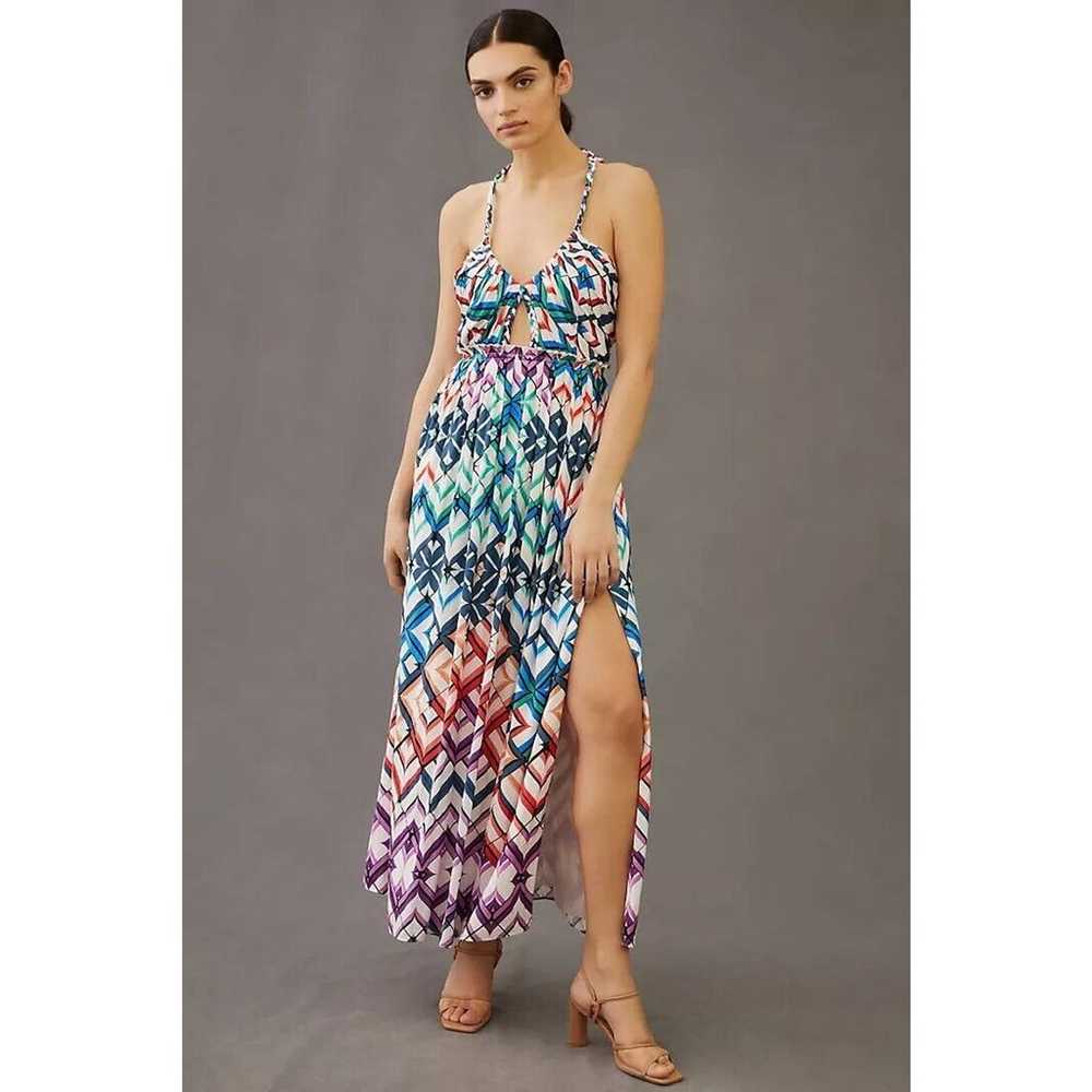 NWD By Anthropologie Halter Midi Dress SIZE 8 - image 1