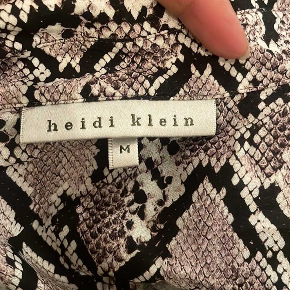 Heidi Klein Mombosa Snake Print Shirt Dress - image 9
