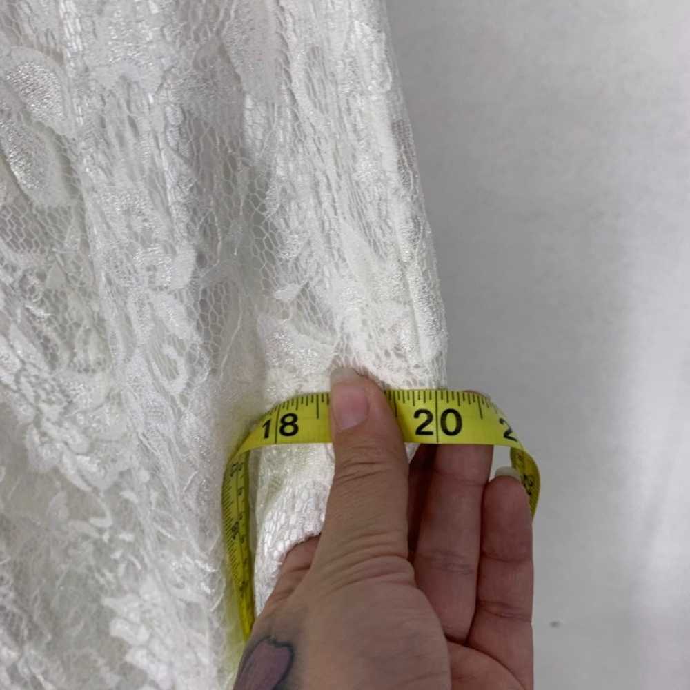 Handmade Off White Lace Sweetheart Wedding Dress … - image 11