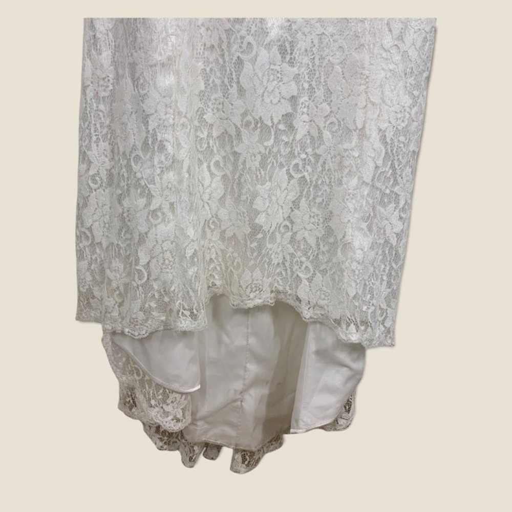 Handmade Off White Lace Sweetheart Wedding Dress … - image 4
