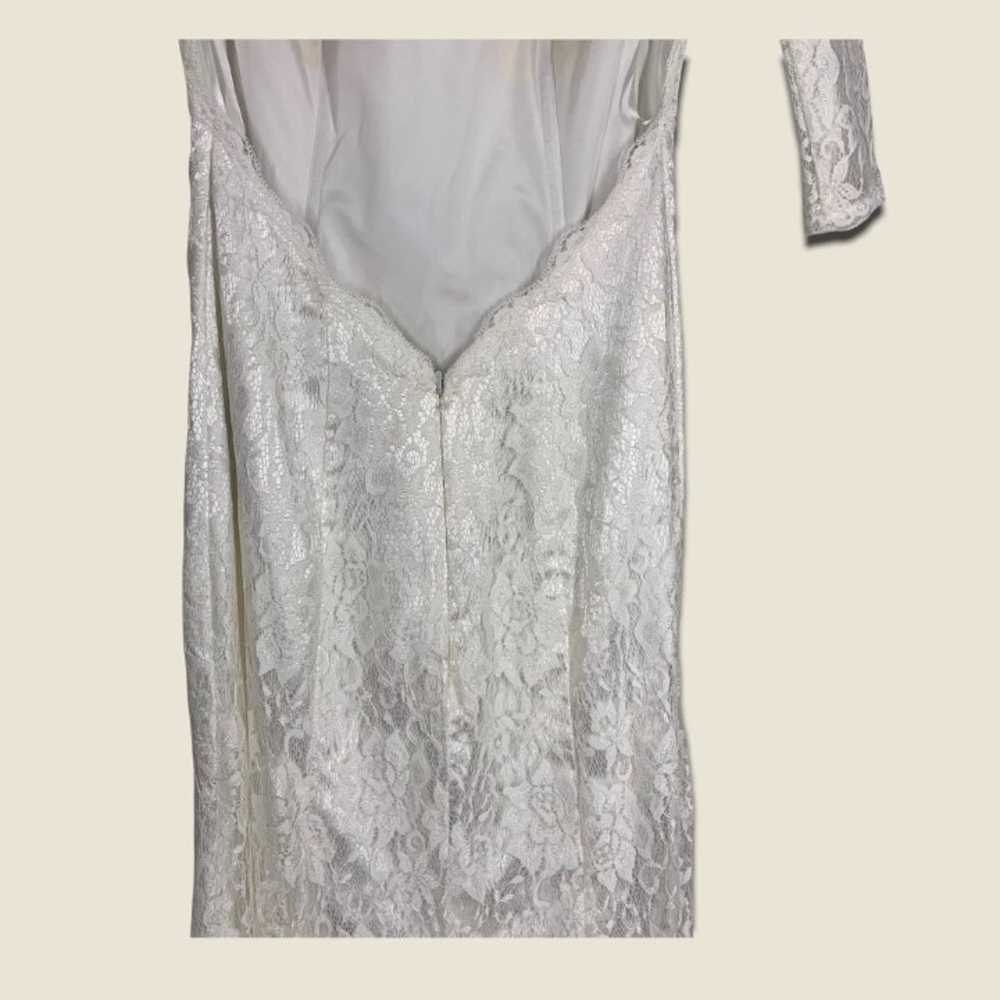 Handmade Off White Lace Sweetheart Wedding Dress … - image 7