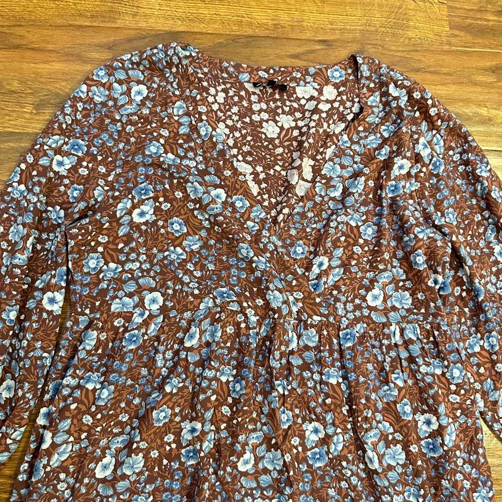 Madewell Challis Wrap Midi Dress in Woodland Flor… - image 8