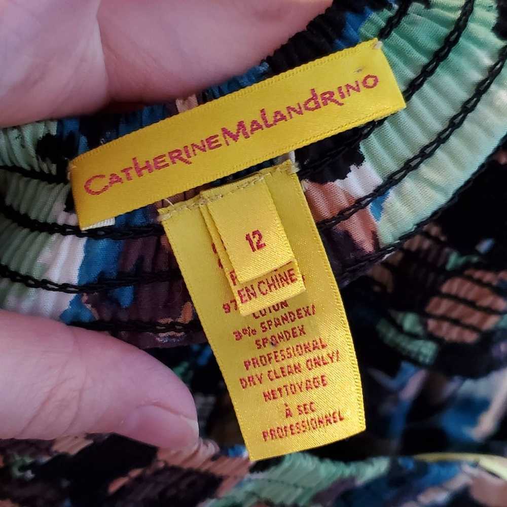 Catherine Malandrino Strapless Colorful Dress Siz… - image 3