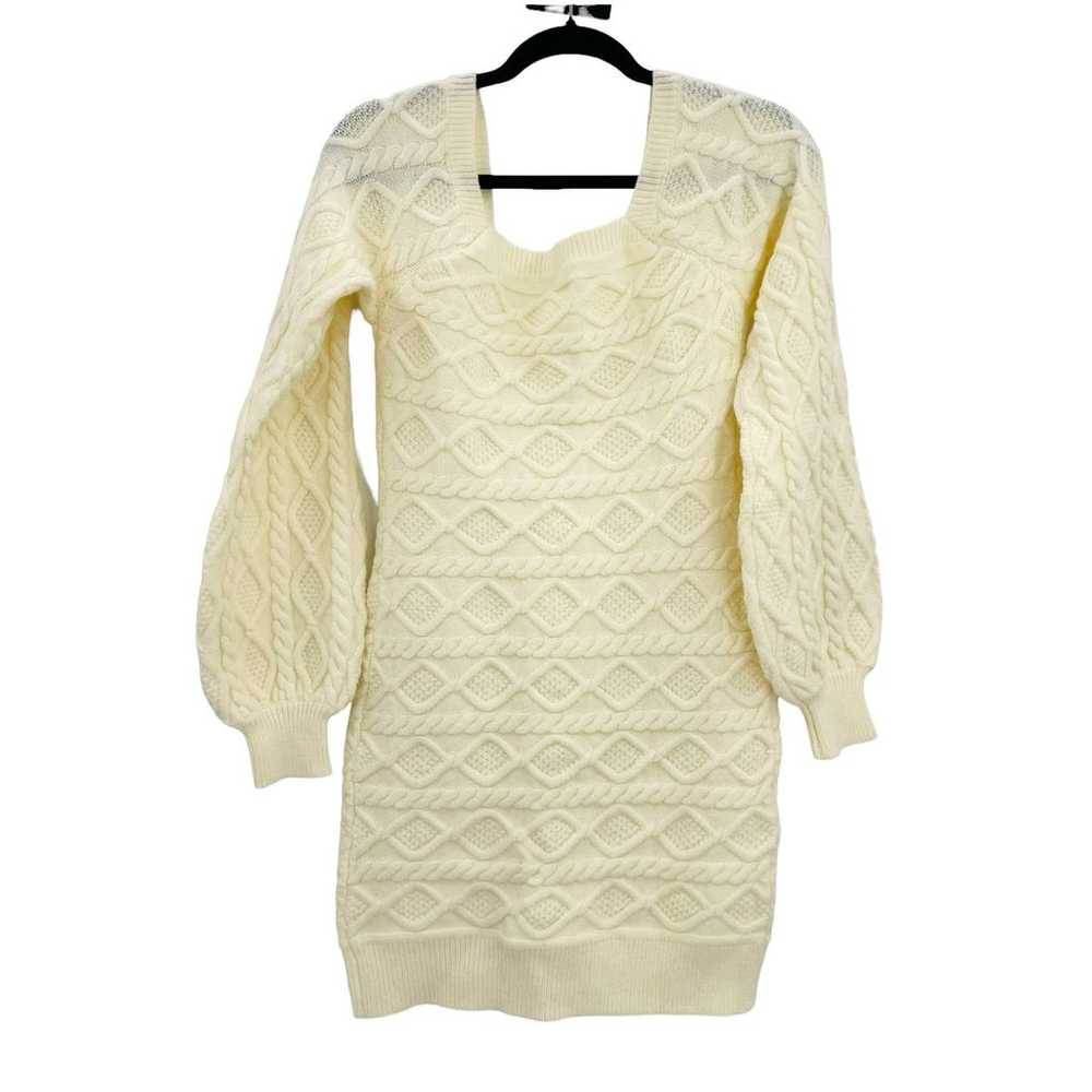 MORE TO COME Simone Cable Knit Dress In Cream Wom… - image 5