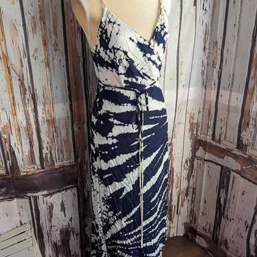 Young Broke and fabulous wrap maxi gown/ dress