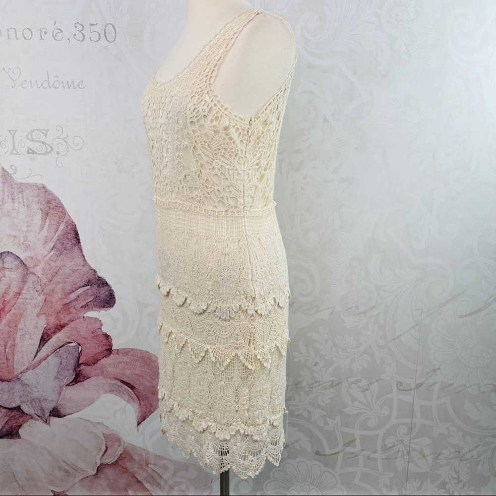 Spense Boho Cream Lace Layered Dress Size 12 - image 7