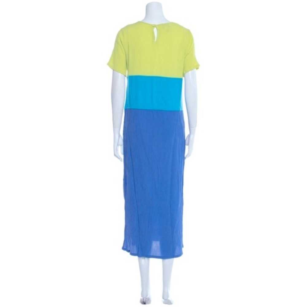 DIANE VON FURSTENBERG  Color Block Maxi Dress Gre… - image 3