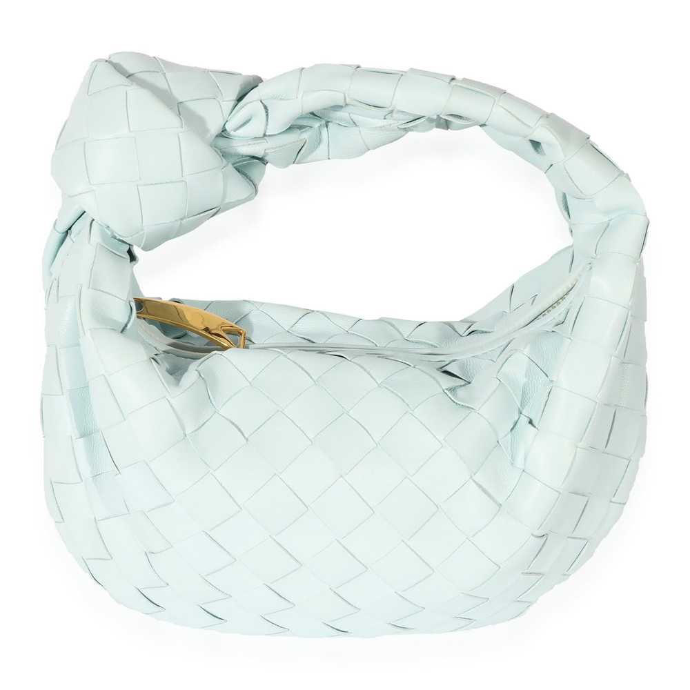 Bottega Veneta Bottega Veneta Teal Washed Intrecc… - image 1