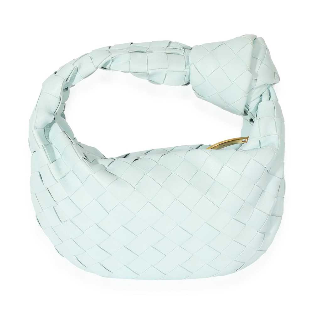 Bottega Veneta Bottega Veneta Teal Washed Intrecc… - image 3