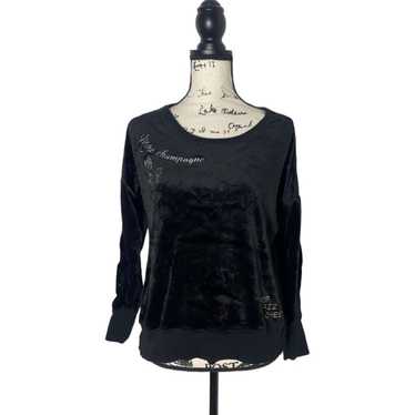 Betsey Johnson Betsey Johnson SZ S black crushed … - image 1