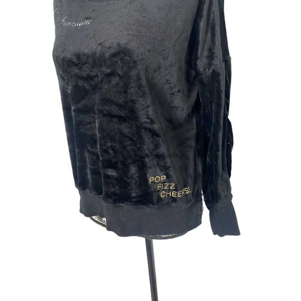 Betsey Johnson Betsey Johnson SZ S black crushed … - image 2