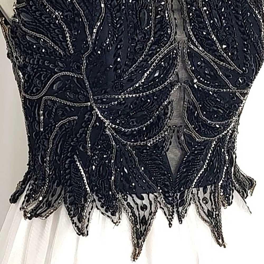 Camille La Vie Dress Gown 2 Sequin Beads illusion… - image 8