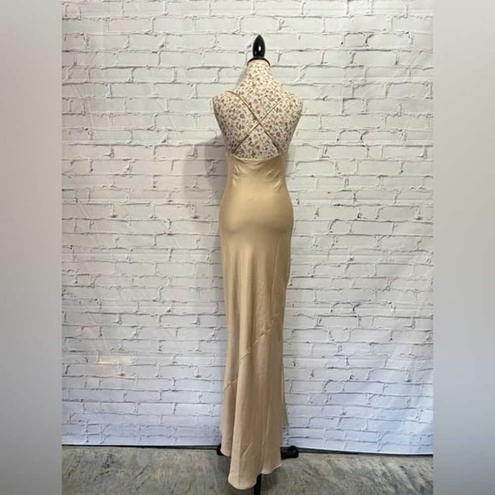 Show me your MUMU Tuscany Maxi Slip Dress in gold - image 4