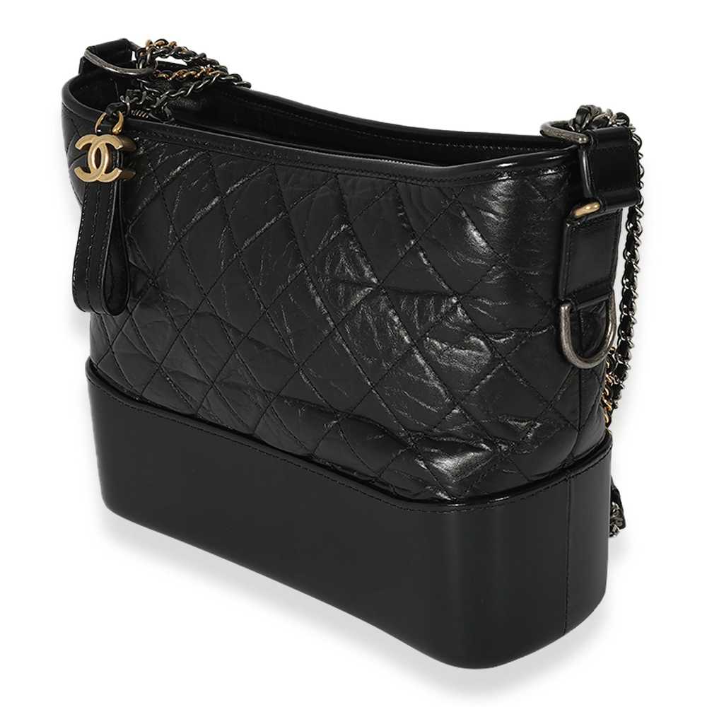 Chanel Chanel Black Leather Medium Gabrielle Hobo - image 2