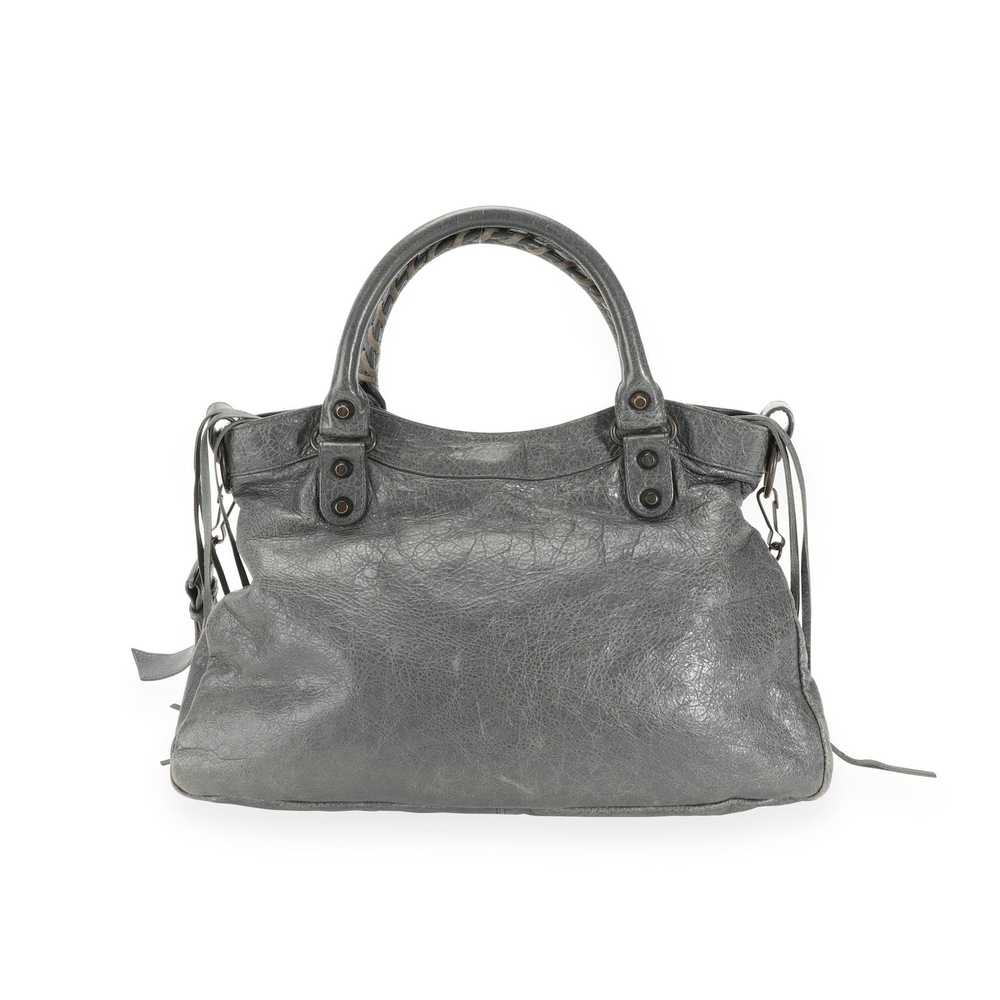 Balenciaga Balenciaga Gris Tarmac Lambskin Classi… - image 3