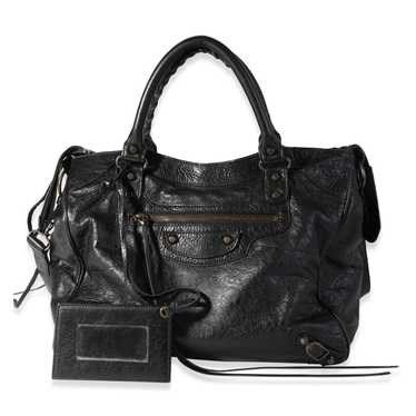 Balenciaga Balenciaga Black Leather Classic Velo … - image 1