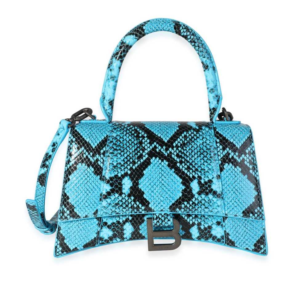 Balenciaga Balenciaga Azur and Black Python-Embos… - image 1