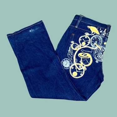 Vintage jnco jeans embroidered - Gem