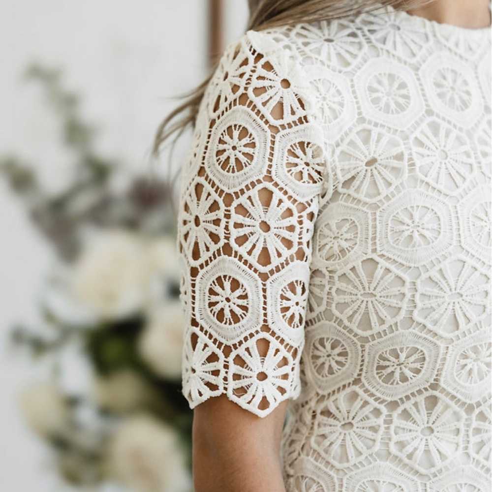 Llane Ivory Lace Dress XS - image 3