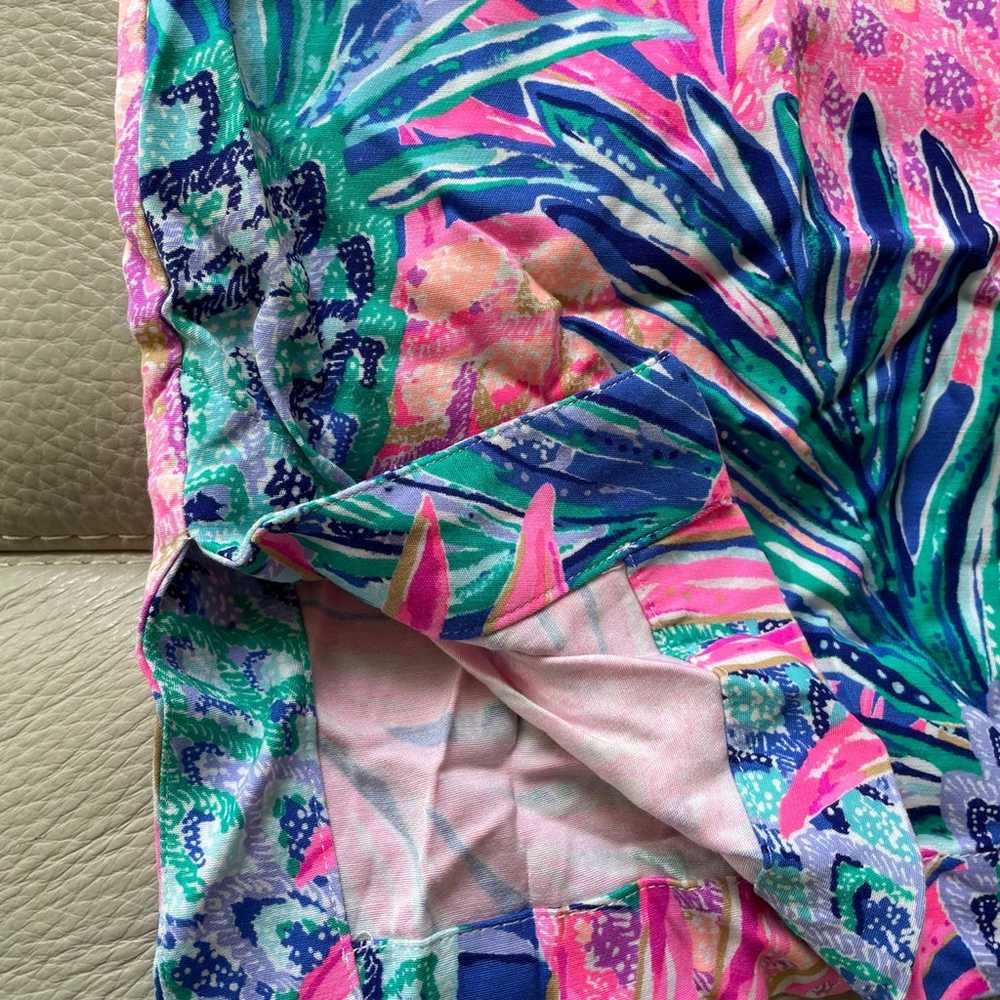 Lilly Pulitzer Blue Pink Green White & Gold Metal… - image 4