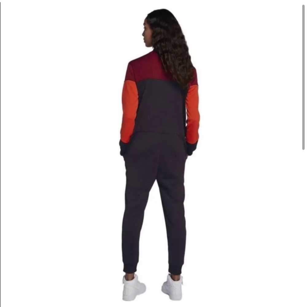 Nike Qsport burgundy orange color lock sweatsuit … - image 5