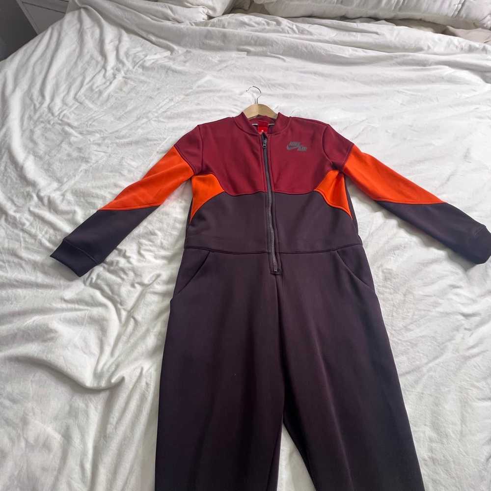 Nike Qsport burgundy orange color lock sweatsuit … - image 9