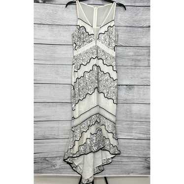 NWOT black and white lace dress