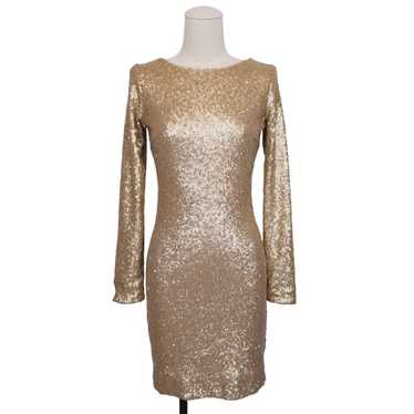 Dress The Population Gold Micro Sequin Bodycon Dr… - image 1