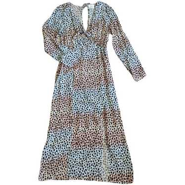 New Suboo Amelie Long Sleeve Animal Print Dress S