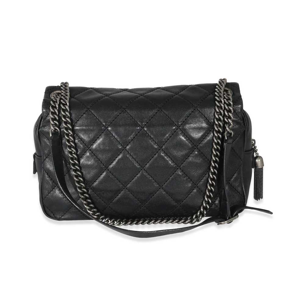 Chanel Chanel Black Quilted Calfskin Paris Edinbu… - image 3
