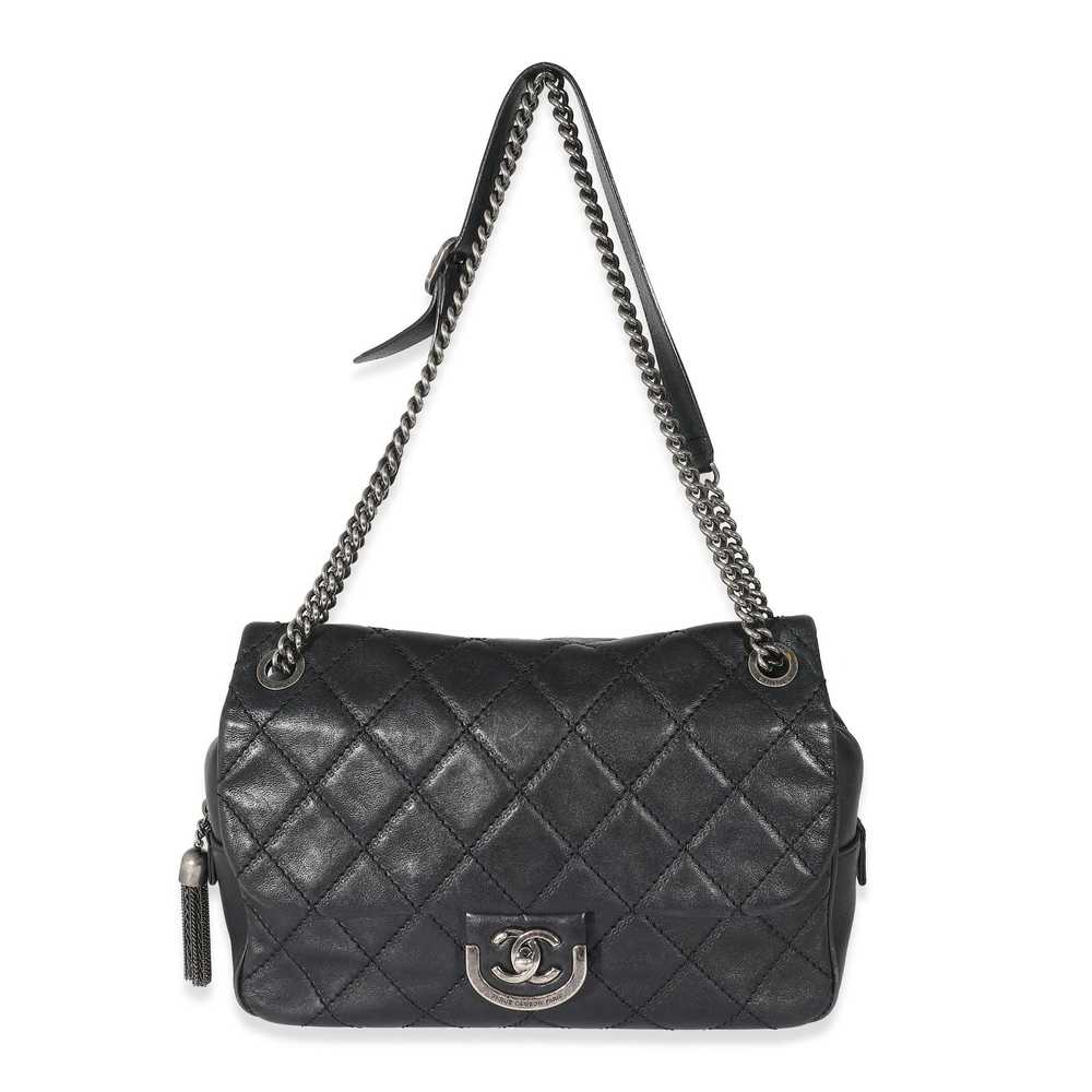 Chanel Chanel Black Quilted Calfskin Paris Edinbu… - image 6