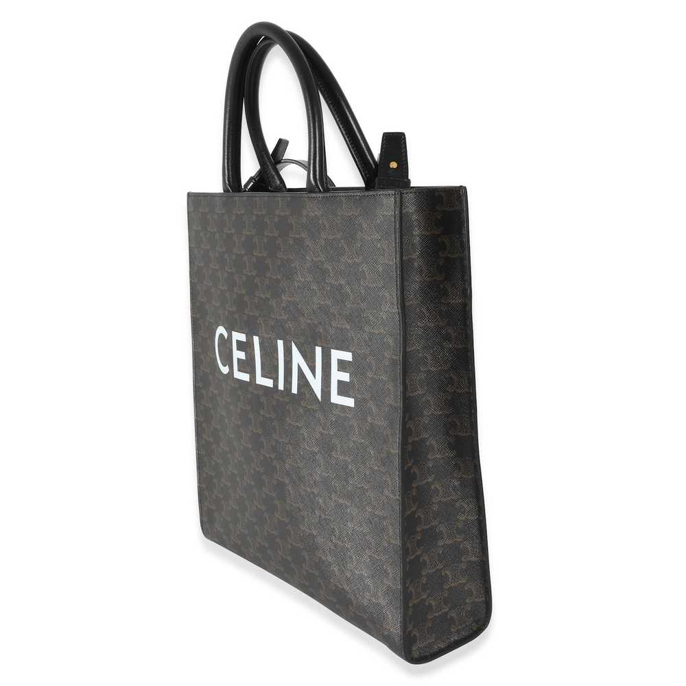 Celine Celine Black Triomphe Canvas Medium Vertic… - image 2