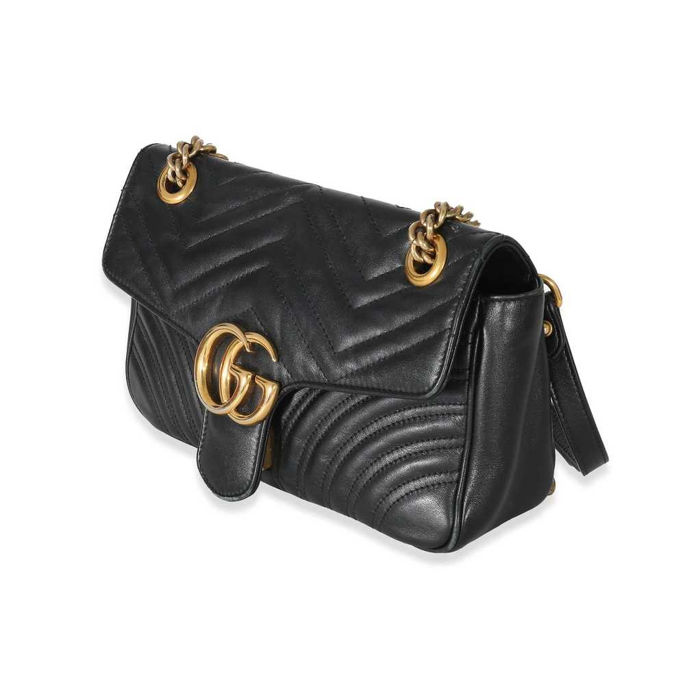 Gucci Gucci Black Chevron Matelassé Leather Small… - image 2