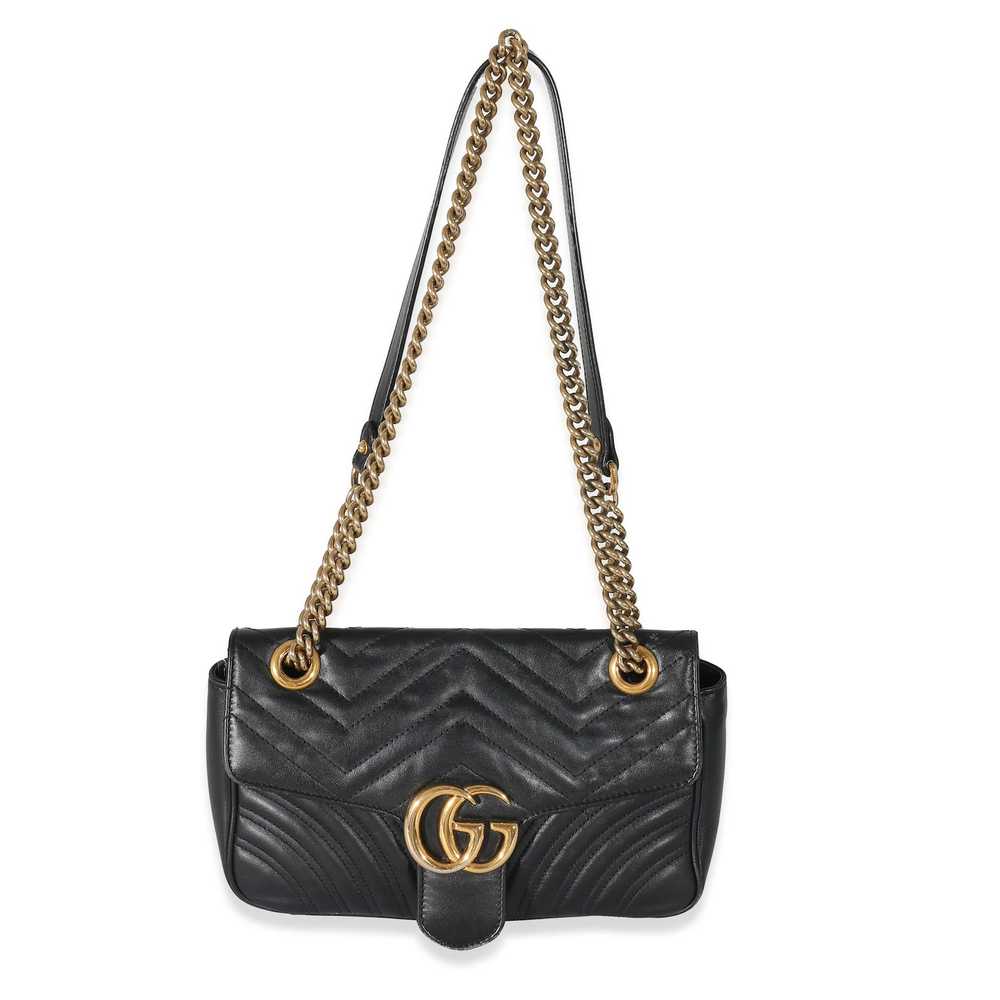 Gucci Gucci Black Chevron Matelassé Leather Small… - image 6