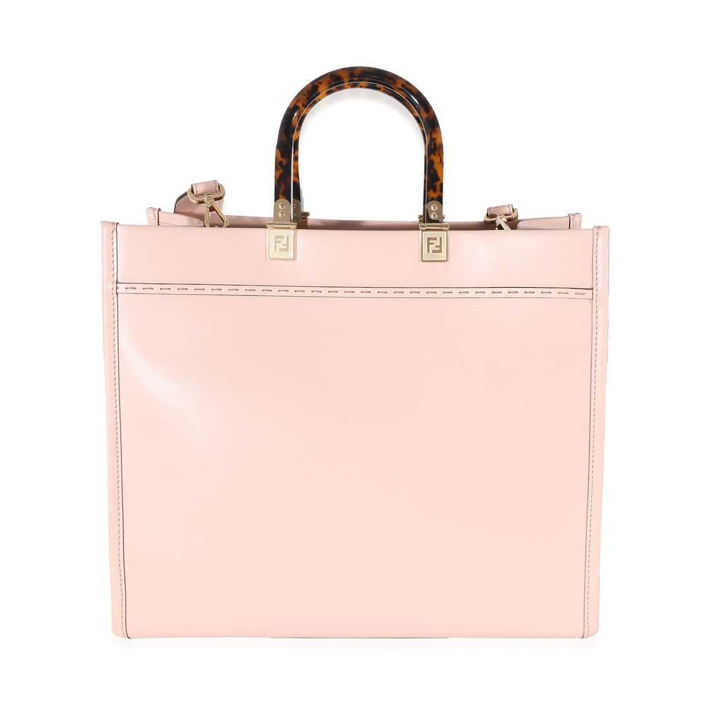 Fendi Fendi Pink Poudre Calfskin Medium Sunshine … - image 5