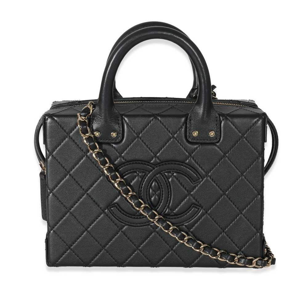 Chanel Chanel 22B Black Quilted Calfskin Vanity Case - Gem