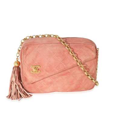 Chanel Chanel Pink Suede Bijoux Chain Camera Bag - image 1